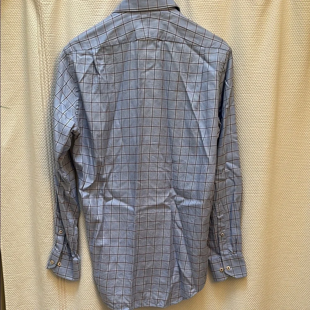Peter Millar Blue Casual Button Down Shirt medium - Picture 7 of 8